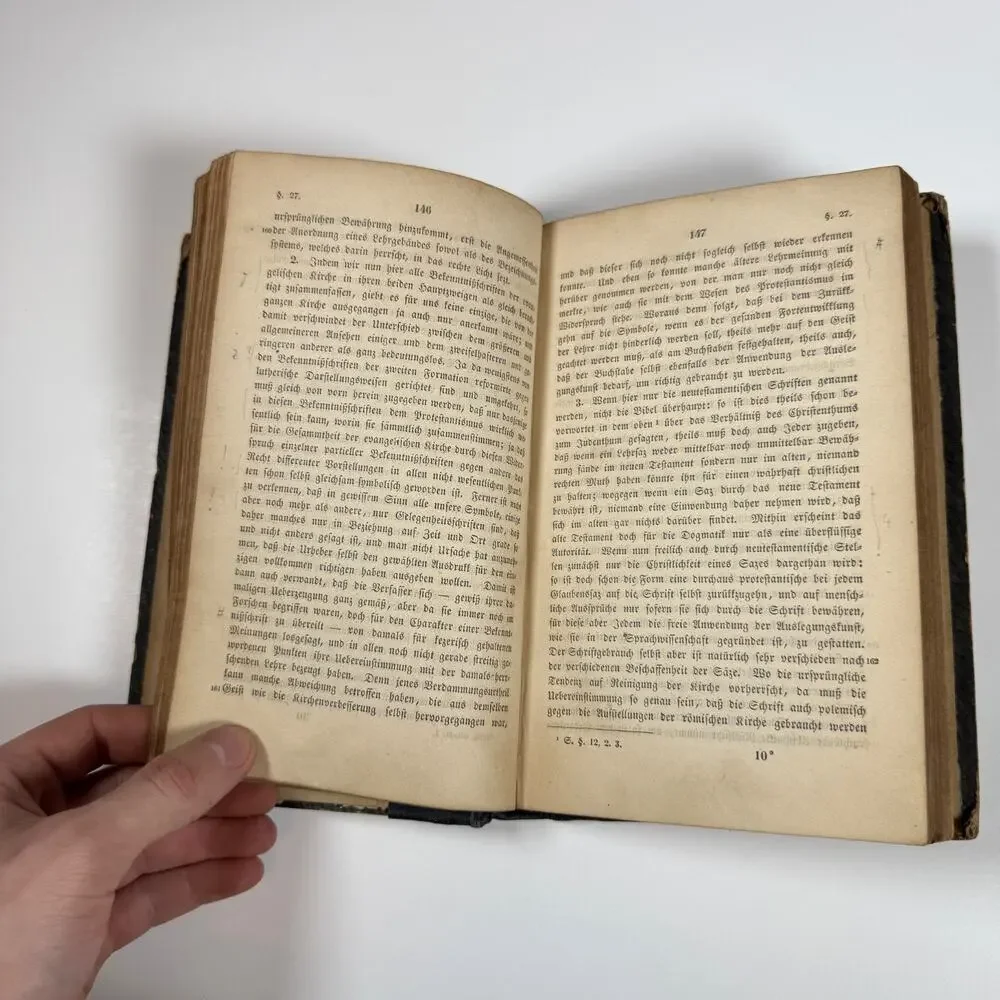 Christian Faith by F Schleiermacher 1842 Antique Book Ger Lng